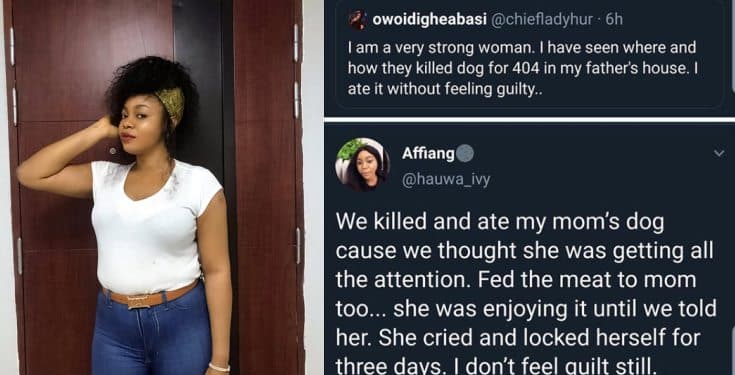 Nigerian lady narrates how she and her siblings killed her mother's dog