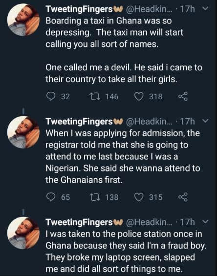 Nigerian man narrates his experiences with xenophobia in Ghana