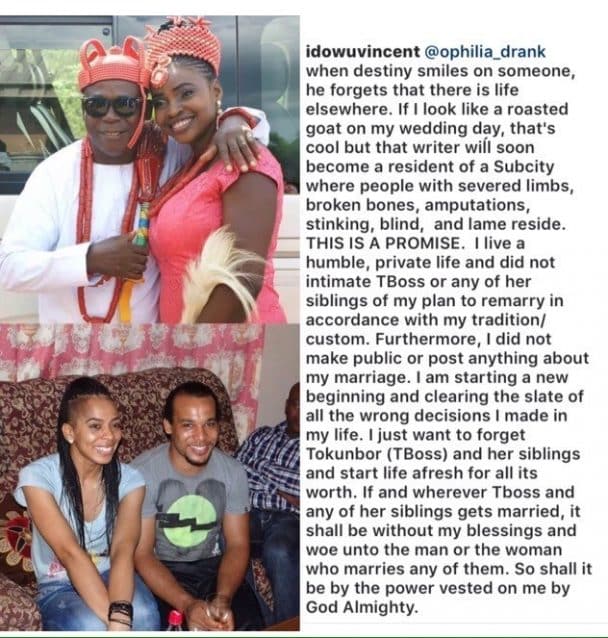 Reality TV star, TBoss, loses dad