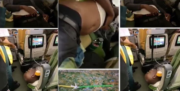 Two Nigerian men die as the drug they swallowed burst during a flight (video)