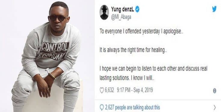 #Xenophobia: MI Abaga apologizes for supporting SA rapper, AKA