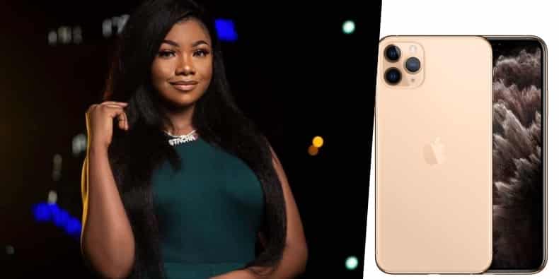 Image result for Man Gifts Tacha IPhone 11 Pro Max Worth N600k (Video)