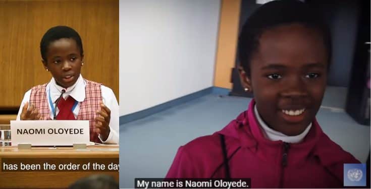 11-year-old Nigerian girl speaks on corruption at UN conference (Video)
