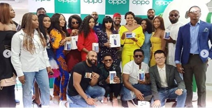 BBNaija: Ex-housemates receive smartphones from OPPO Nigeria (Photos)
