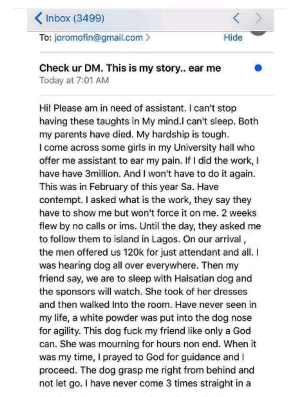 Sex stories dog male dog