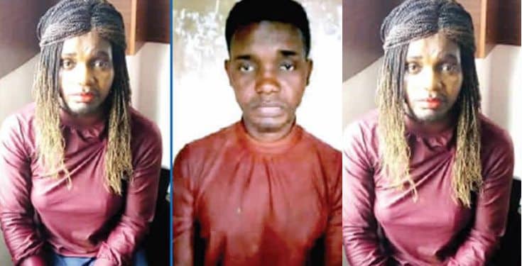 Man disguises as female prostitute to defraud men in Lagos