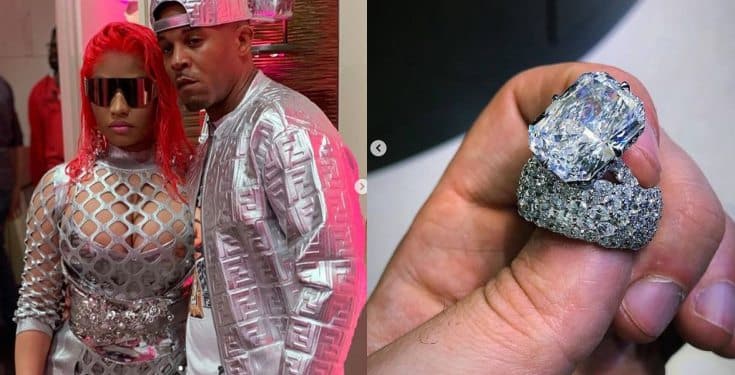 Nicki Minaj flaunts gigantic $1.1 million wedding ring bought by her husband