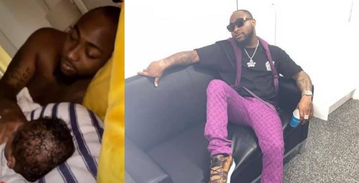 Davido shows off his baby Ifeanyi Adeleke in an adorable video