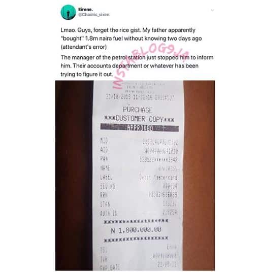Man gets debited ₦1.8 million for fuel without knowing 