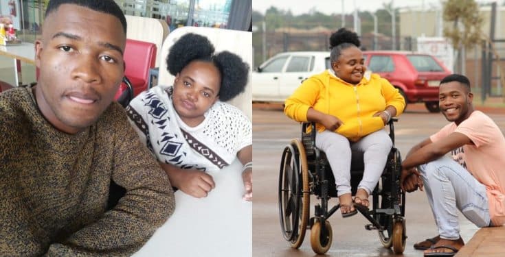 Man marries his physically challenged girlfriend after being together for 4 years