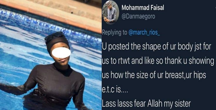 Muslim woman accused of indecency despite being fully covered in a pool