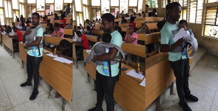 University of Calabar lecturer babysits student's twins during an exam