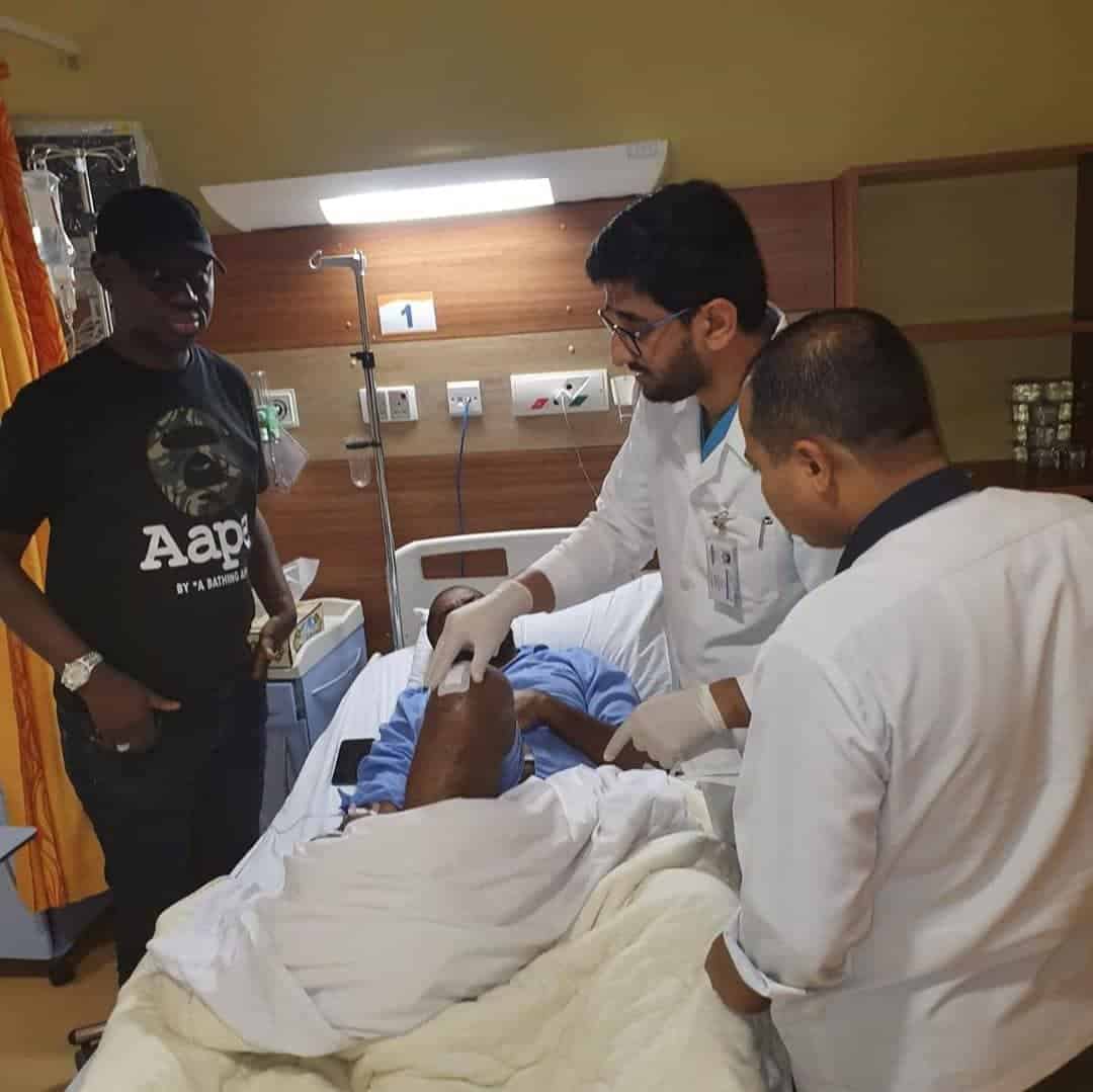 Reno Omokri shares photos of activist, Deji Adeyanju at a Dubai-Based hospital