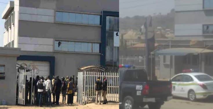 Armed Robbers Currently Trapped Inside First Bank Building In Abuja (Video)