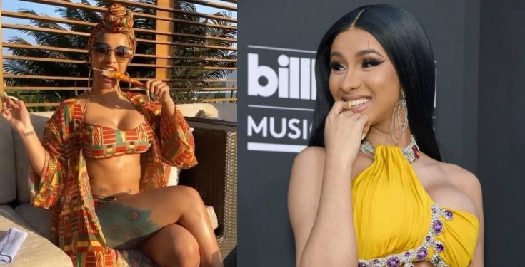 Cardi B shares a video from the toilet to prove that she has been purging