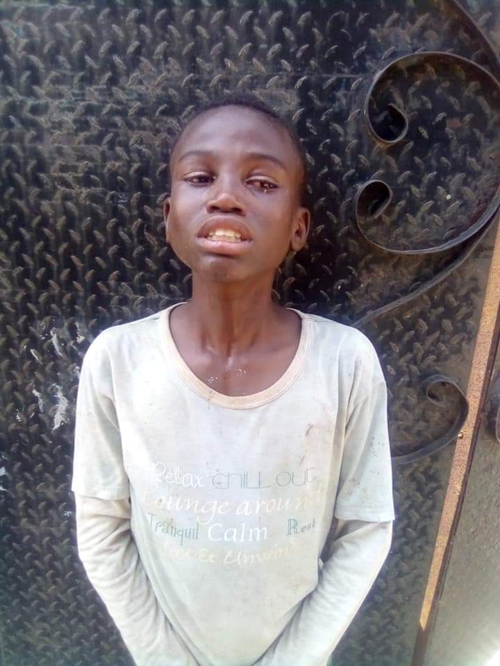 12-year-old boy cries out after he was used to commit fraud in Lagos