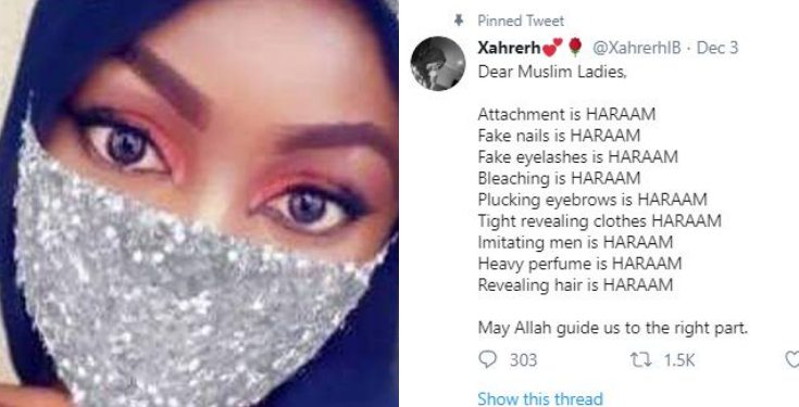 Imitating men, using heavy perfume is forbidden in Islam – Lady warns