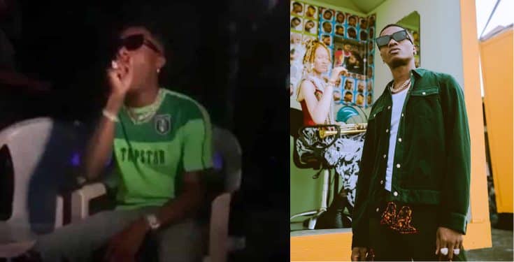 Nigerians react after Wizkid sat on a plastic chair at Ilorin concert (video)