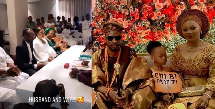 Photos from 9ice's traditional engagement and court wedding to Olasunkanmi