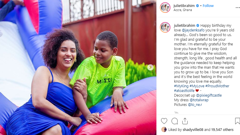 Juliet Ibrahim throws superhero-themed party for her son to celebrate his 9th birthday (photos)