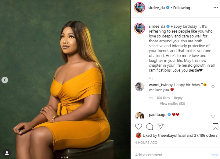 Sir Dee celebrates Tacha on her 24th birthday