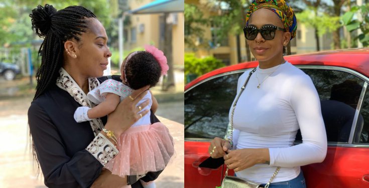 Tboss shares adorable photos with her baby daughter