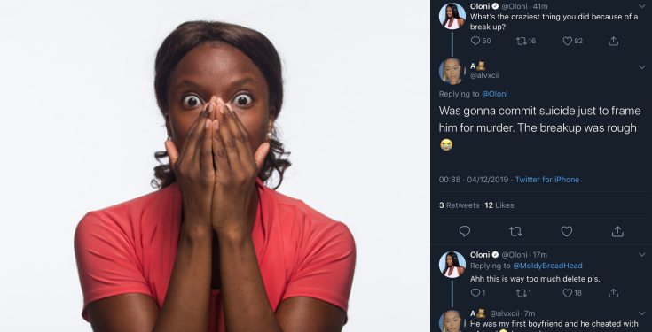 ”I was gonna commit suicide just to frame my ex-boyfriend for murder” – Lady reveals