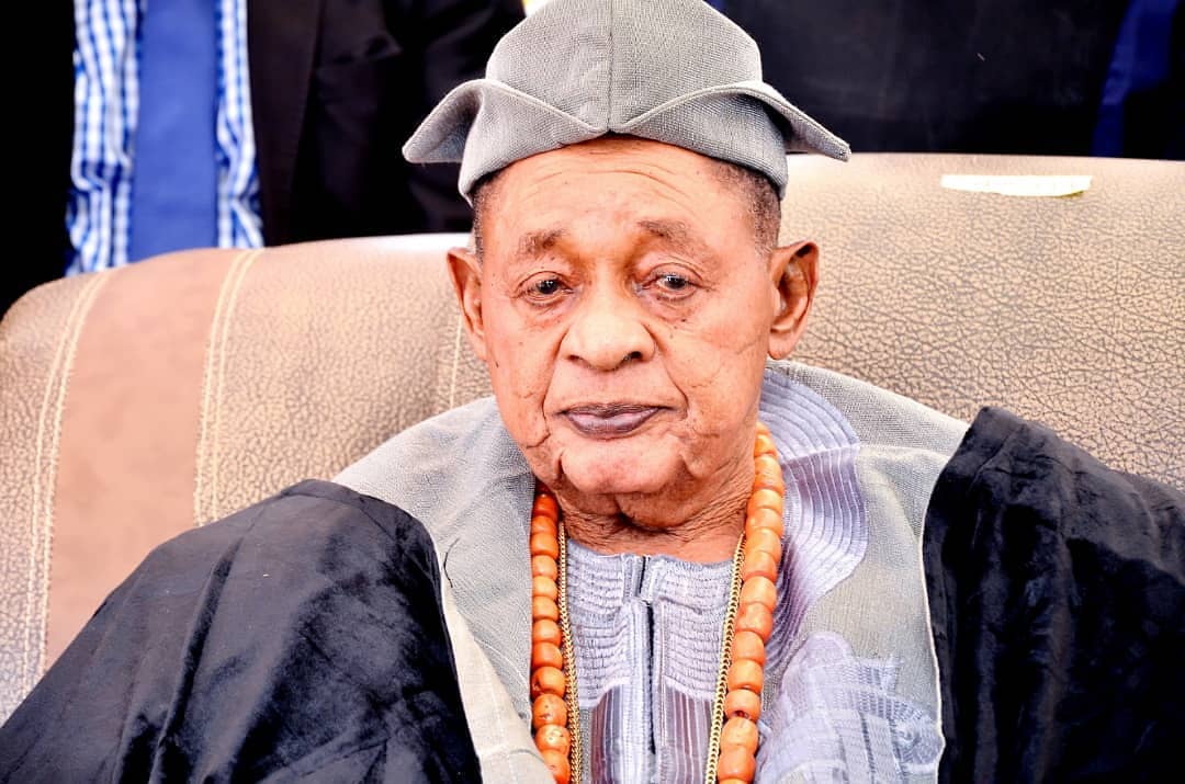 Image result for 81-yr-old Alaafin of Oyo welcomes new baby with youngest wife, Damilola
