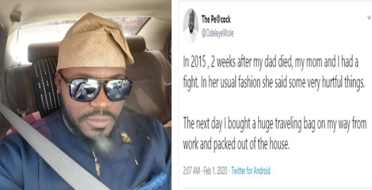 Man recounts how he walked away from his mother, 2 weeks after his father's death