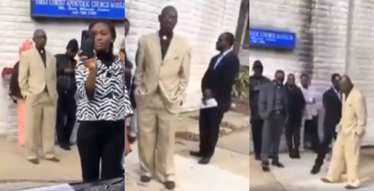 Nigerian father disgraces Pastor for allegedly trying to sleep with his daughter (video)