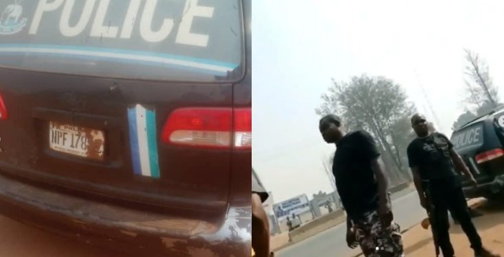 SARS officers disarmed after allegedly breaking into houses in Asaba to seize phones (video)