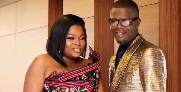 Funke Akindele and her husband react after Nigerians blast them for throwing party during lockdown