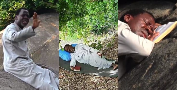 Twitter users react to Video of Prophet TB Joshua praying on a mountain against Coronavirus