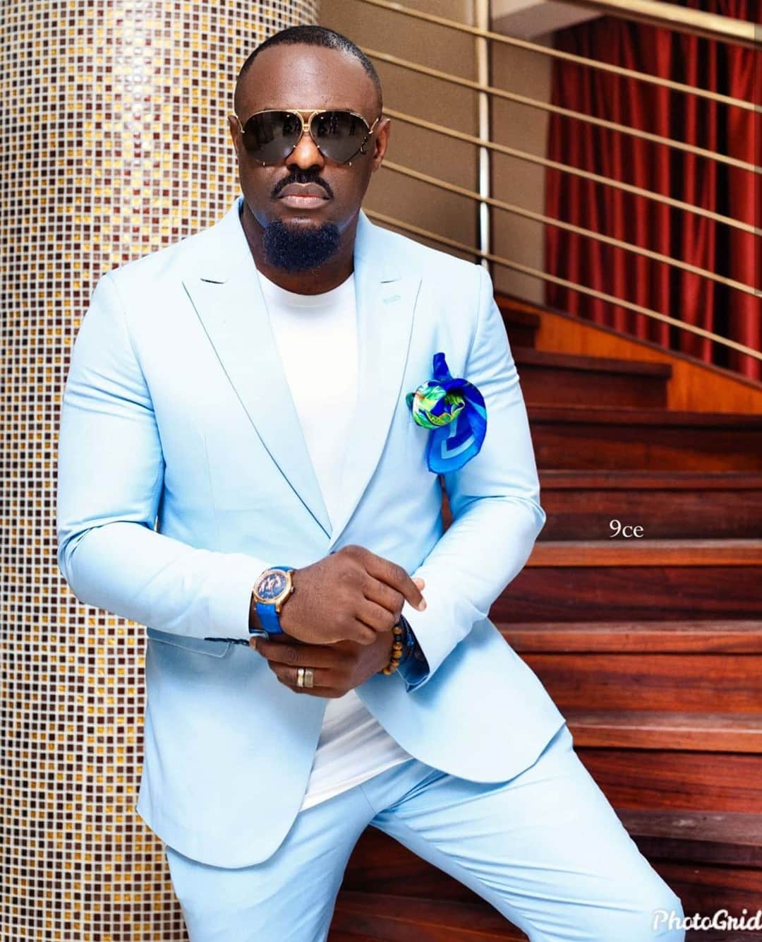 Jim Iyke shares adorable photo of his son, Harvis Chidubem 