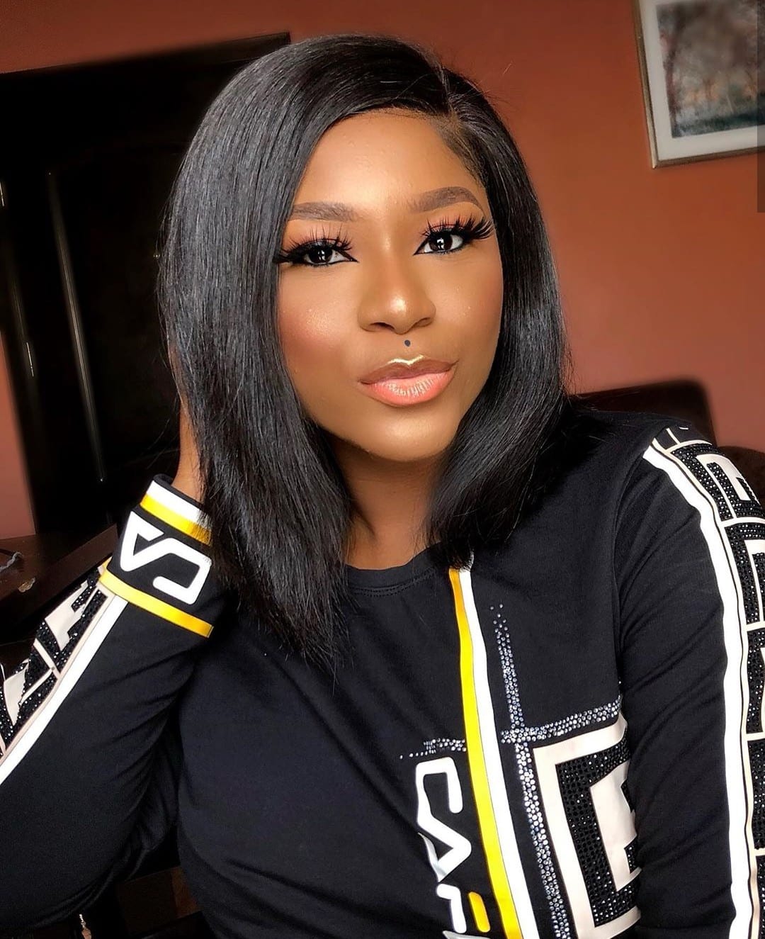 Destiny Etiko In Tears As Pete Edochie Visits Her After Her Father's Death