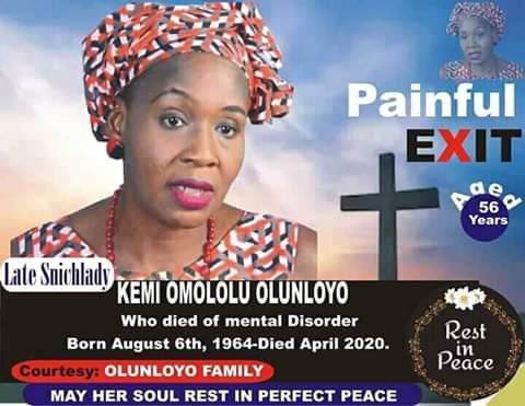 Man designs comic obituary poster for Kemi Olunloyo