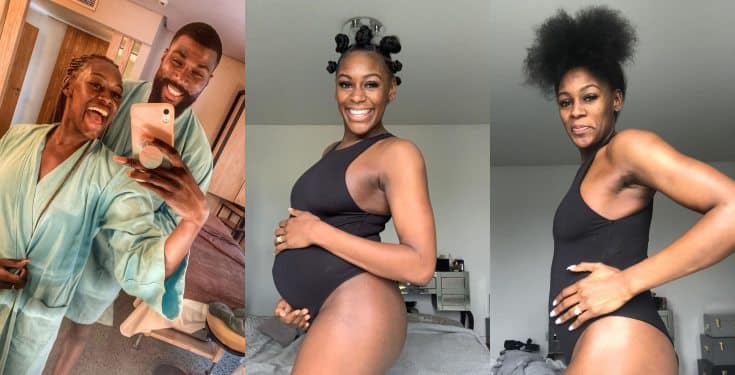 'Me at 20 weeks vs me at 15 weeks' - Mike’s wife, Perri shares baby bump photos 