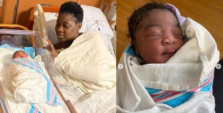 Mercy Johnson gives birth