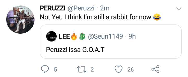 Peruzzi corrects fan who called him GOAT
