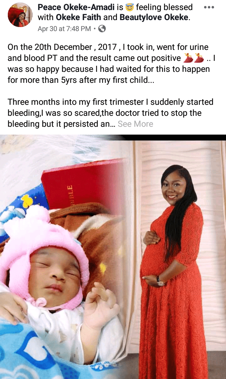 Lady gives birth after 2 years of pregnancy