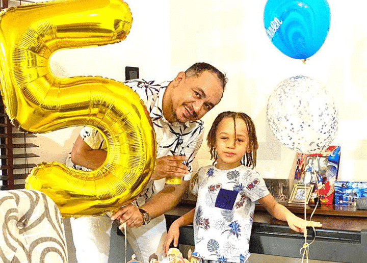 Daddy Freeze celebrates son, Jason as he clocks 5