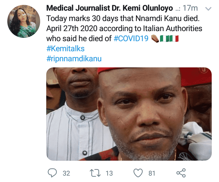 Man designs comic obituary poster for Kemi Olunloyo