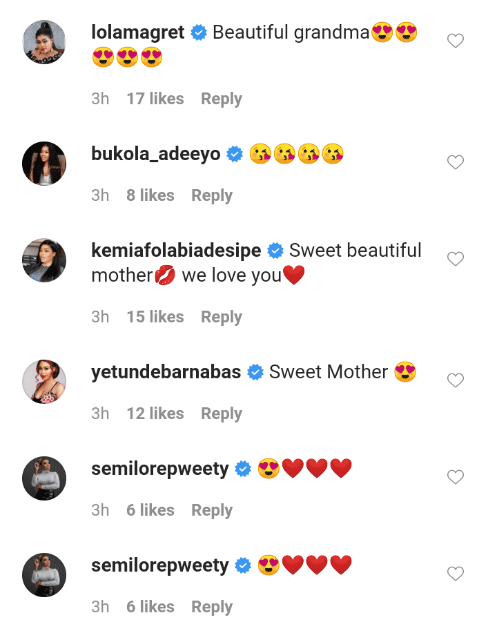 Celebrities react as Mercy Aigbe shares rare photo of her lookalike mother