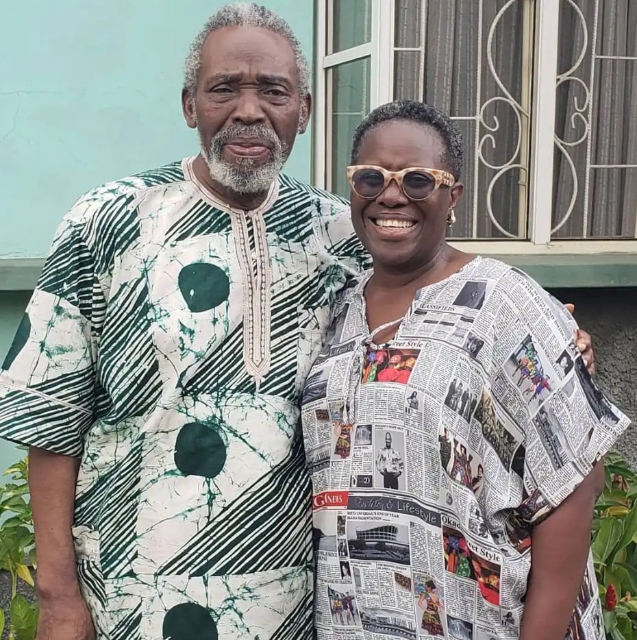 "My husband is not dead" - Joke Silva reacts to rumors about Olu Jacob's death