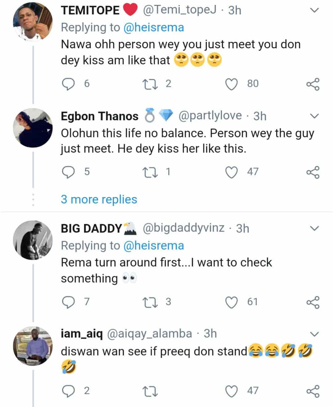 Nigerians drag Rema for kissing female fan and spraying money on her bum on first date (Video) 3