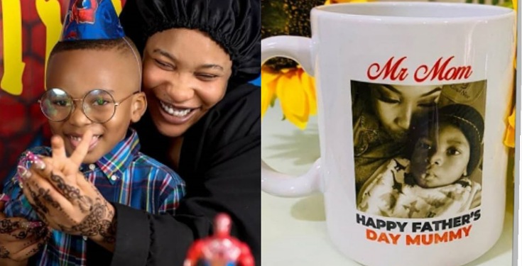 "Being your dad is a great honor" - Tonto Dikeh writes son on father's day 