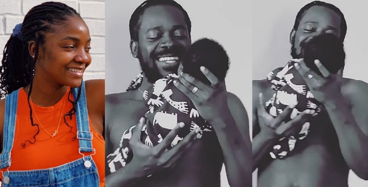 Simi shares adorable video of her hubby singing to their baby