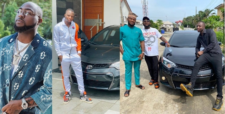 Davido Buys Brand New Toyota Camry For A Member Of His Crew (Photos)