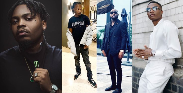 Wizkid, Olamide and Naira Marley Unfollow Davido On Instagram