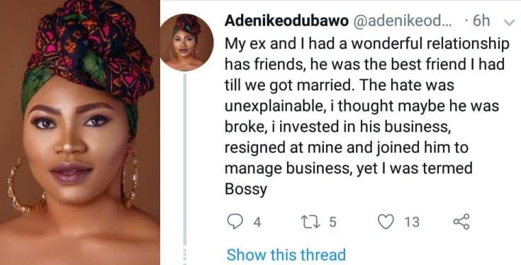 Woman narrates the incident that made her run from her marriage